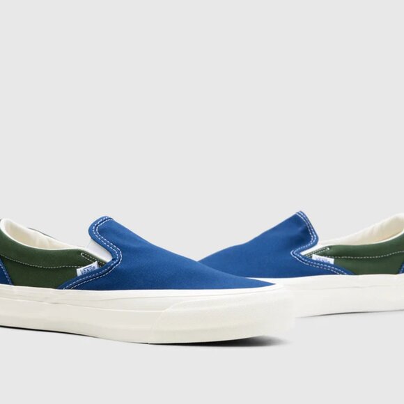 COPY - Vans Slip-On Reissue 98 SP LX BMX Blue Green VN000CSEY7G Mens 10 Skate S… - Picture 13 of 14